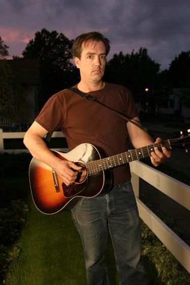 Gitarist/zanger Steve Grills, Rochester New York 2004